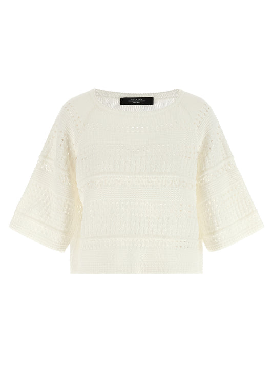 Cárdigan Max Mara de algodón blanco