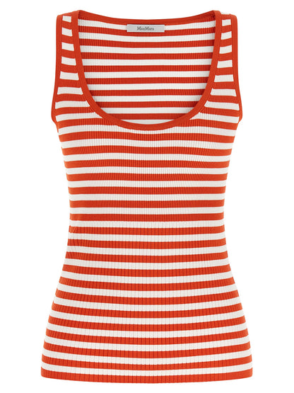Camiseta sin mangas de viscosa multicolor Max Mara