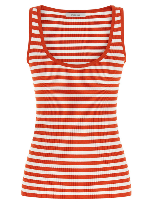Camiseta sin mangas de viscosa multicolor Max Mara