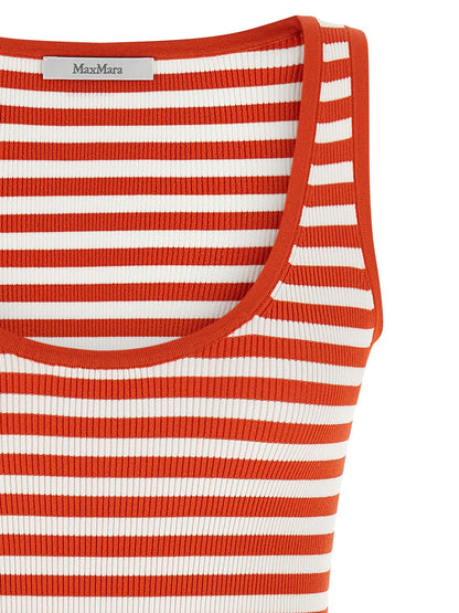 Camiseta sin mangas de viscosa multicolor Max Mara