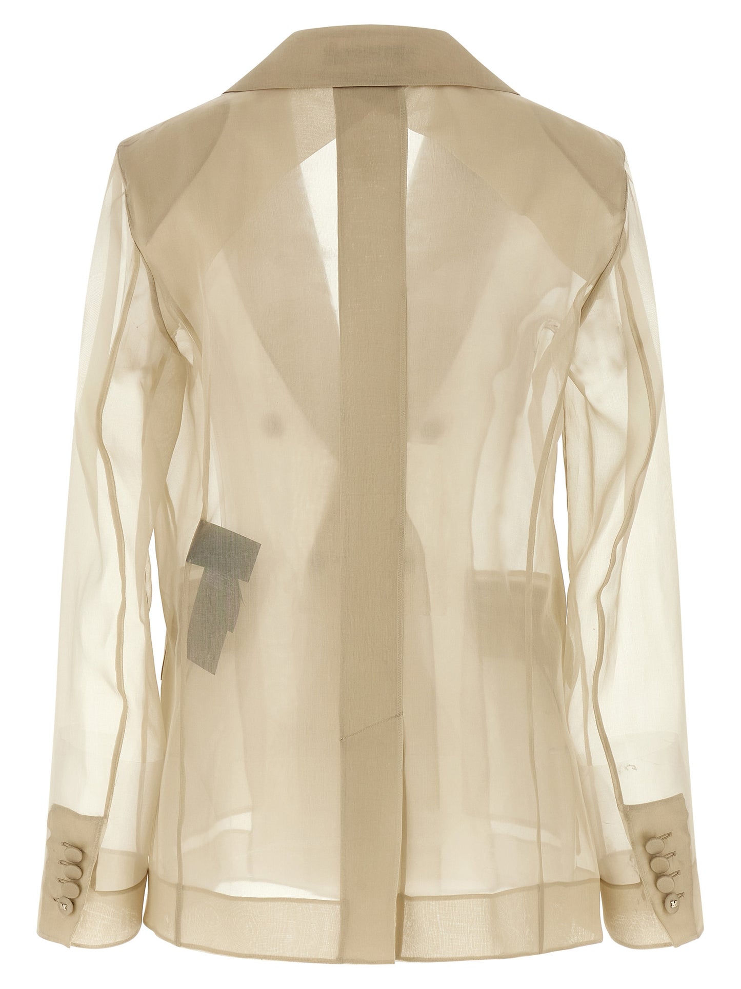 Blazer de seda beige Max Mara