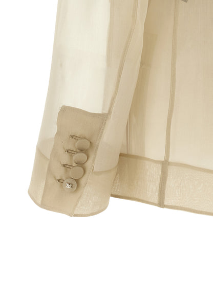Blazer de seda beige Max Mara