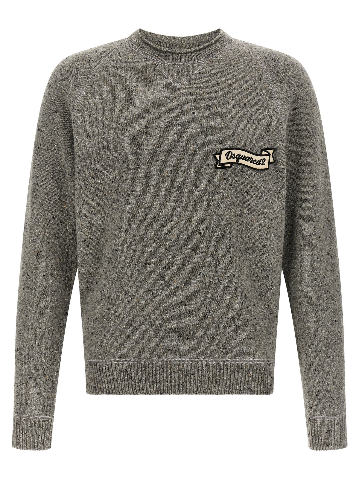 Dsquared² Cardigan en Laine Grise Design Intemporel Basique