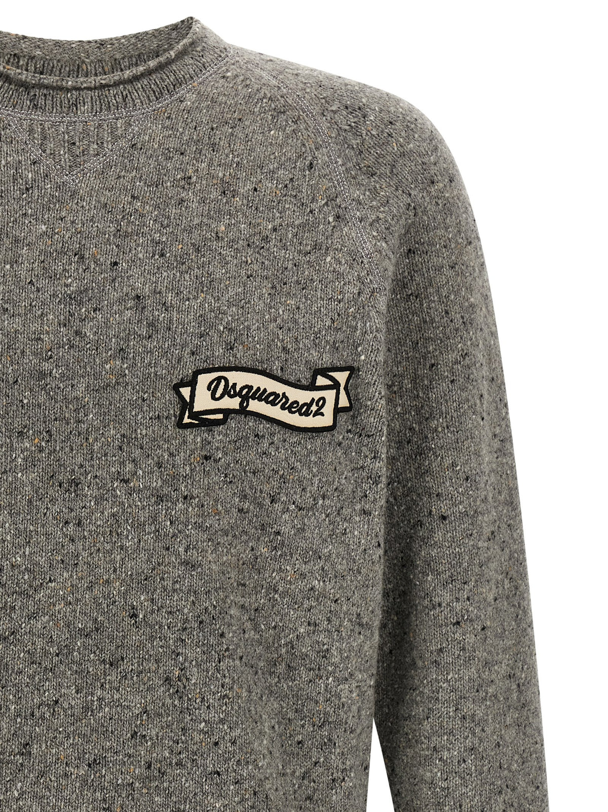 Dsquared² Cardigan en Laine Grise Design Intemporel Basique
