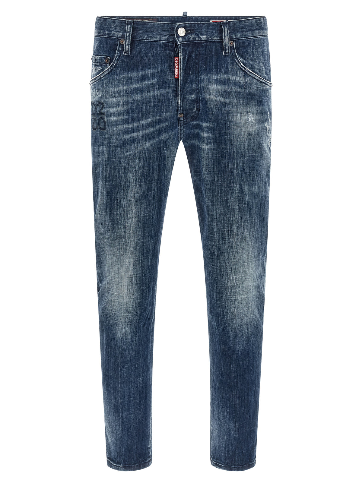 Dsquared² Blue Cotton Relaxed Fit Jeans