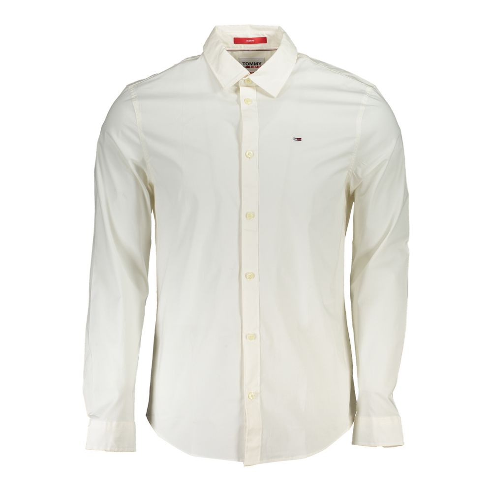 Camisa de hombre Tommy Hilfiger de algodón blanco