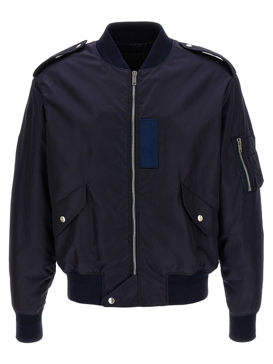 Bomber de poliamida azul Givenchy