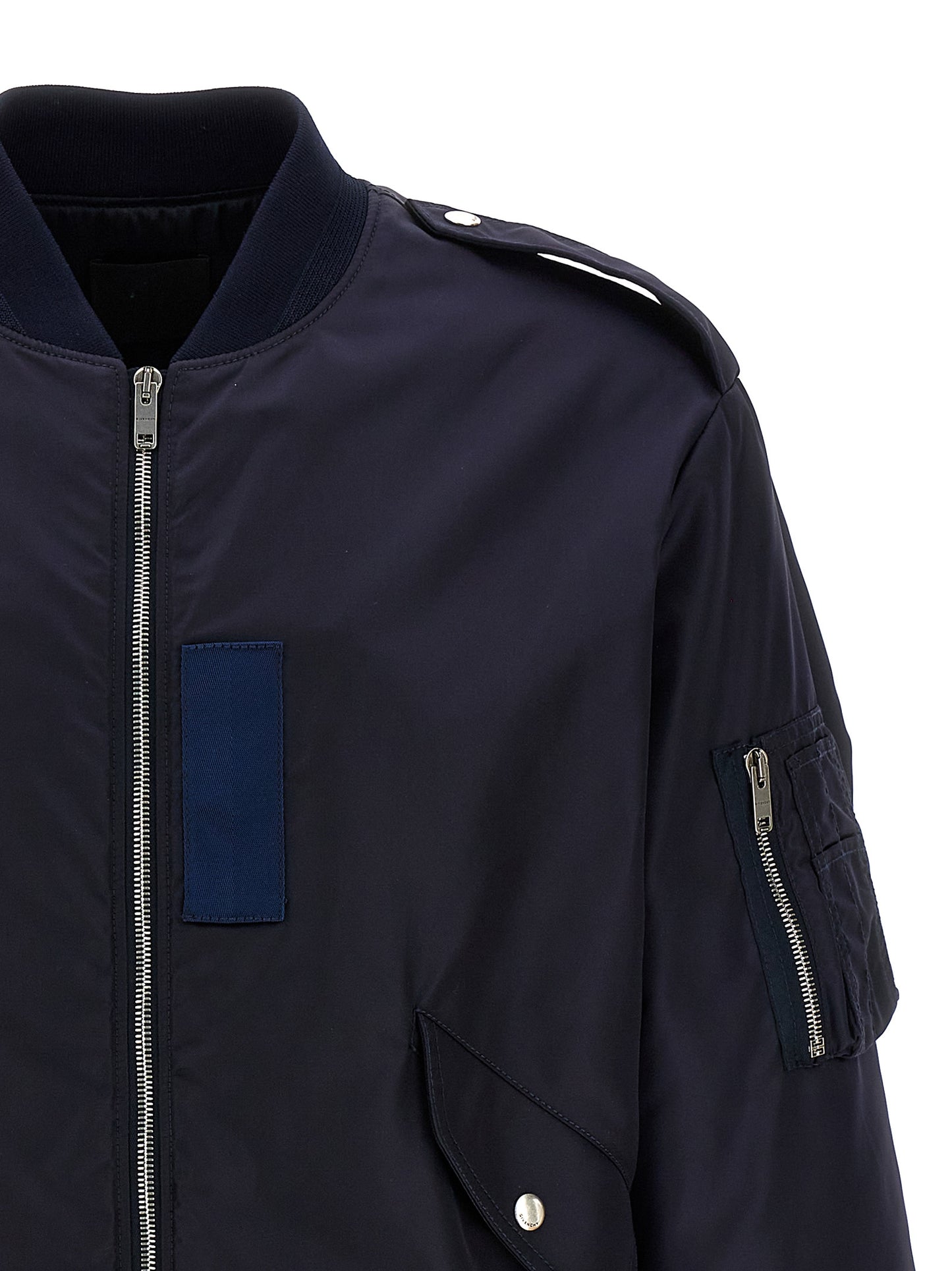 Bomber de poliamida azul Givenchy