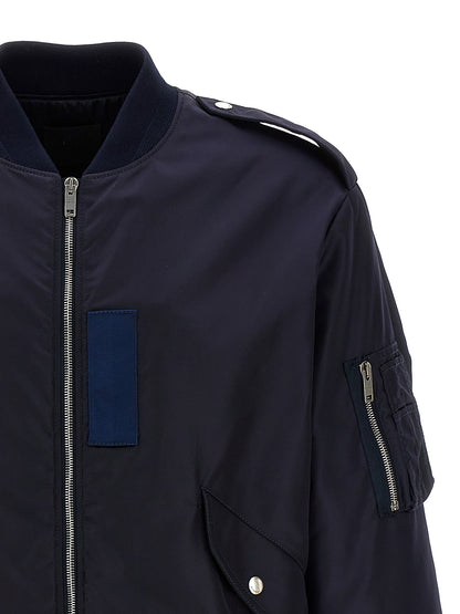 Bomber de poliamida azul Givenchy