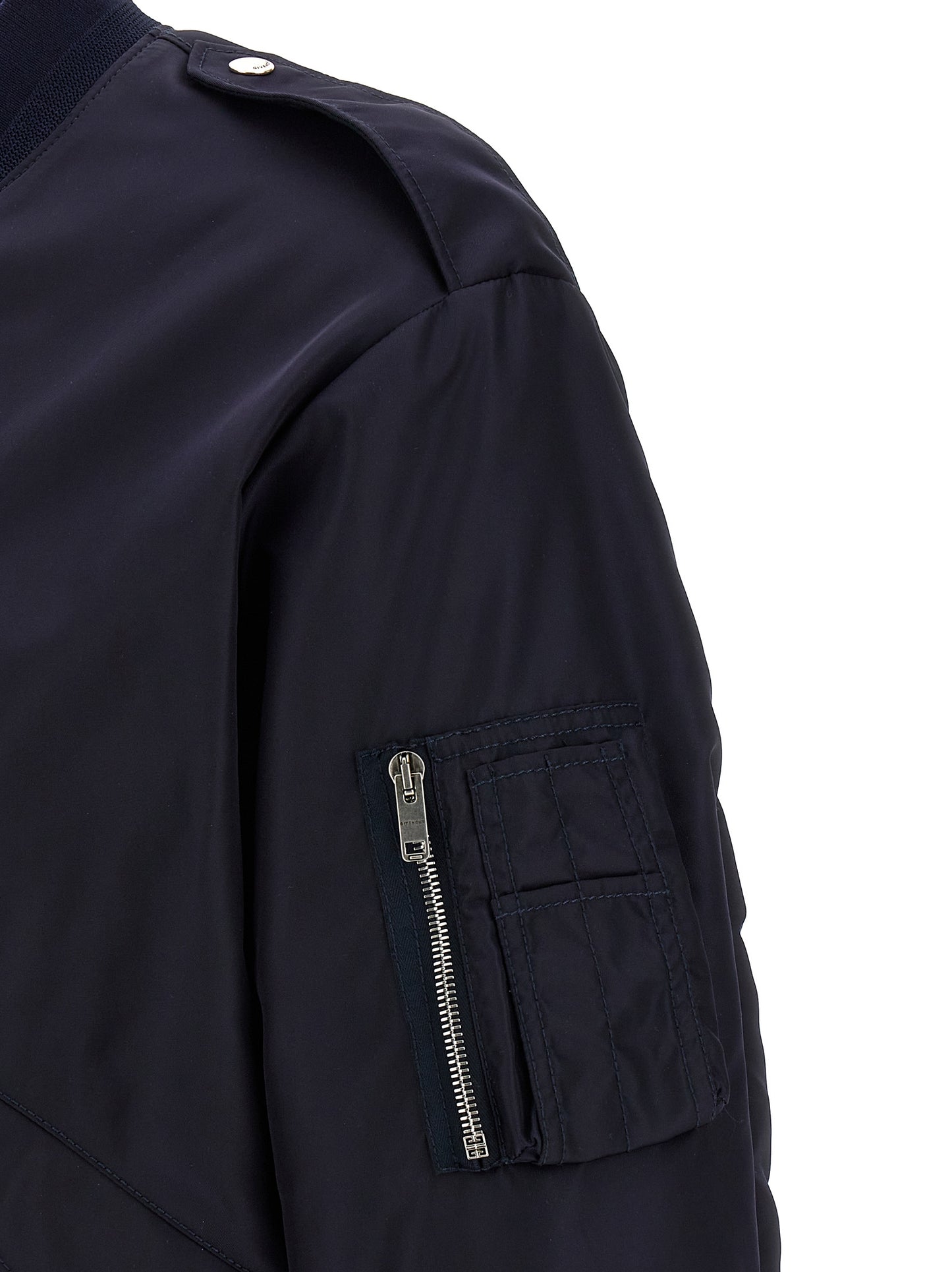 Bomber de poliamida azul Givenchy
