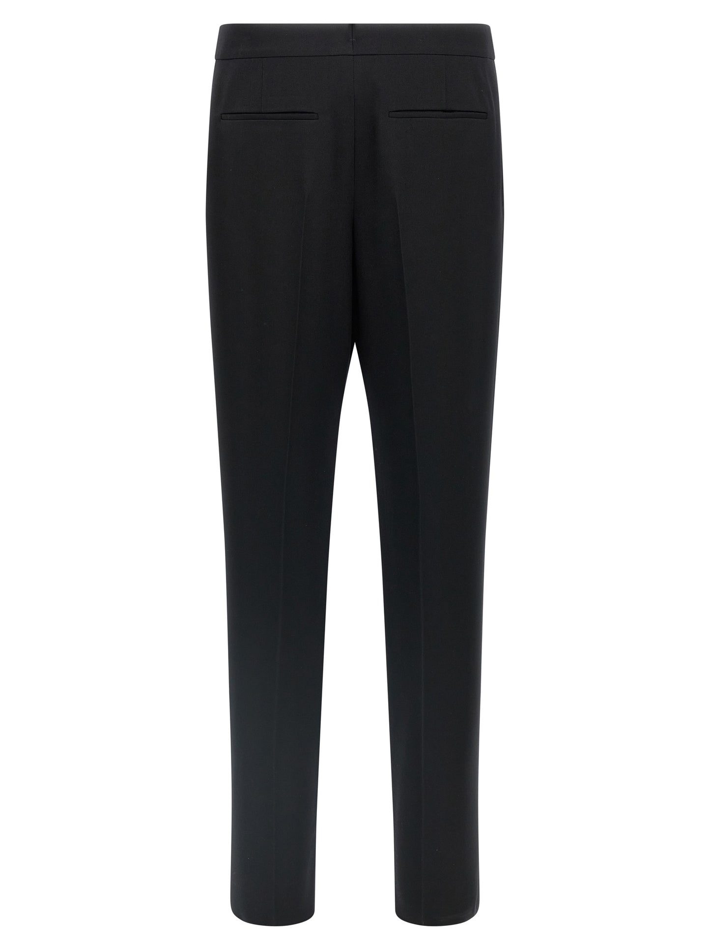 Pantalon De Costume En Laine Noire Saint Laurent