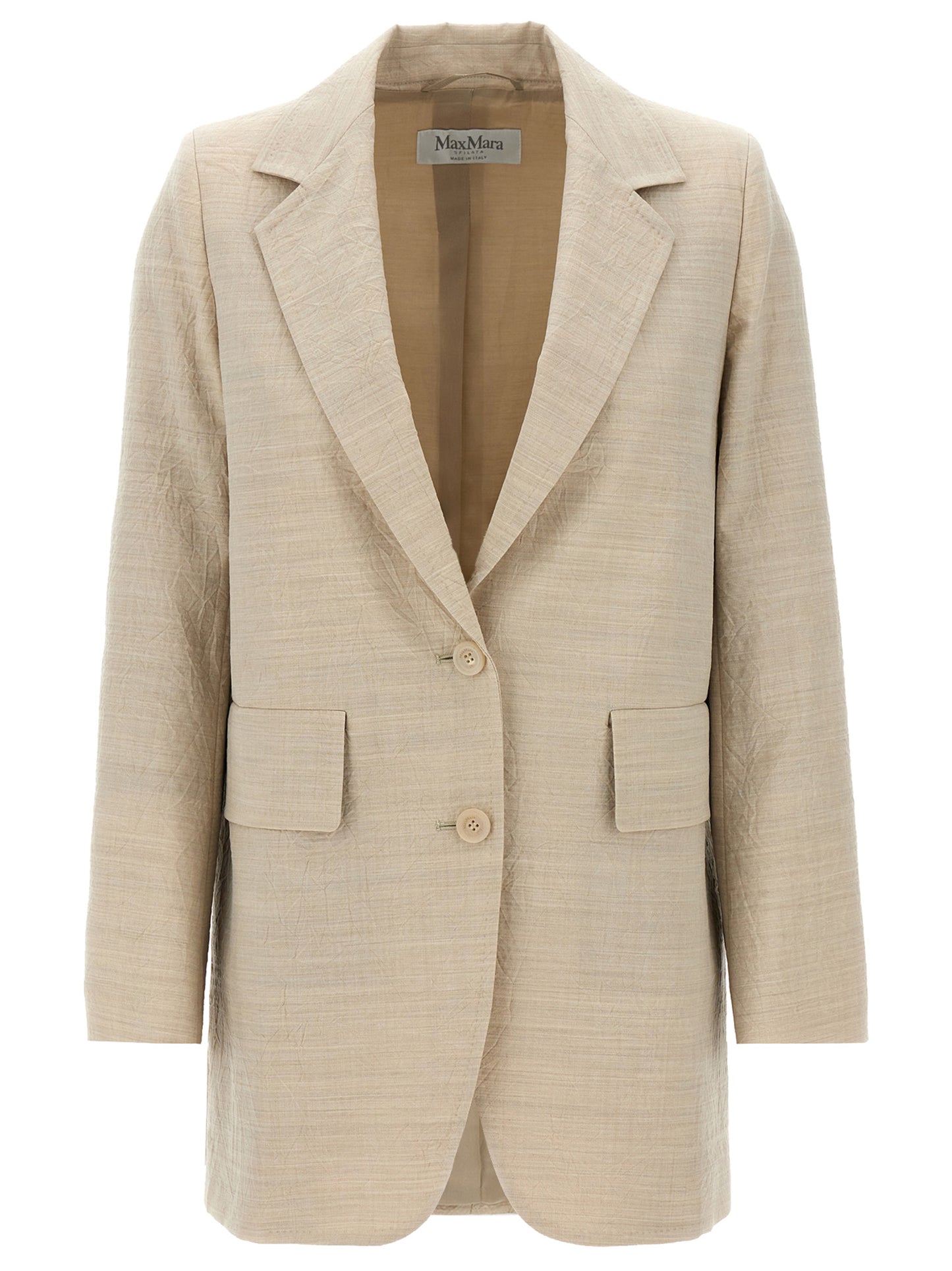 Blazer Max Mara de lana virgen beige