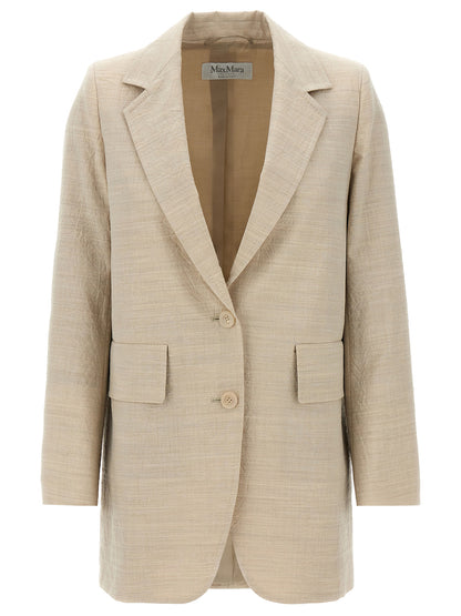 Blazer Max Mara de lana virgen beige