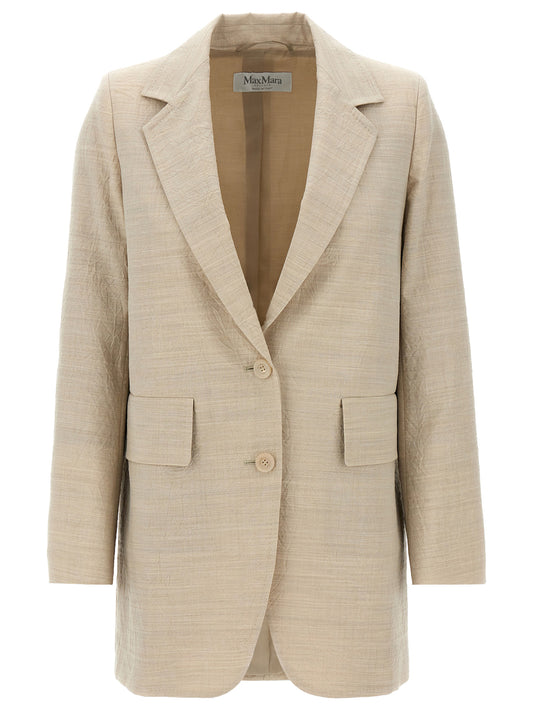 Blazer Max Mara de lana virgen beige