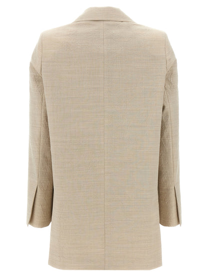 Blazer Max Mara de lana virgen beige