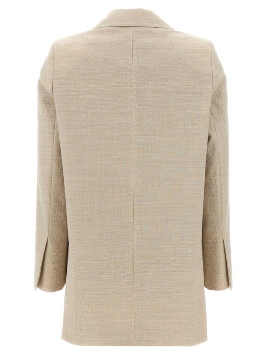 Blazer Max Mara de lana virgen beige