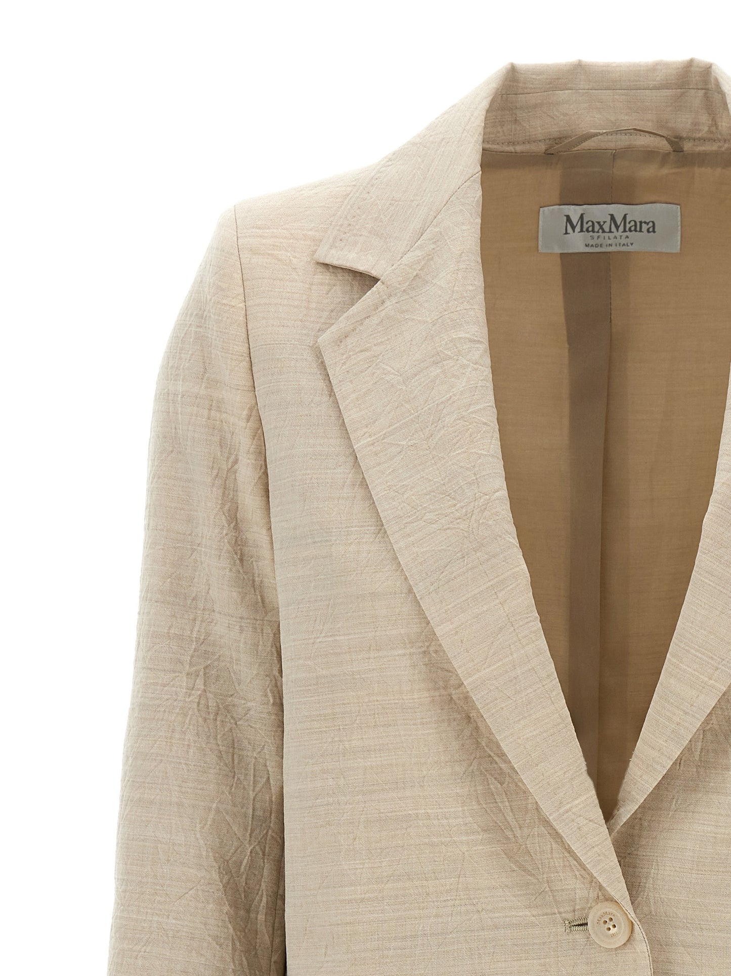 Blazer Max Mara de lana virgen beige