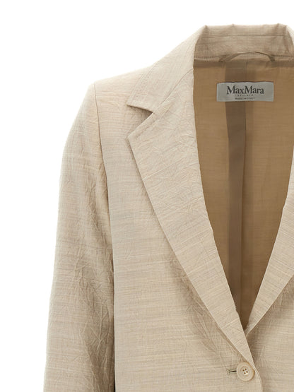 Blazer Max Mara de lana virgen beige