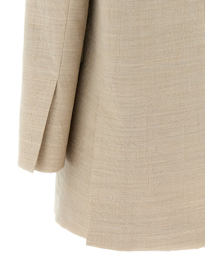 Blazer Max Mara de lana virgen beige