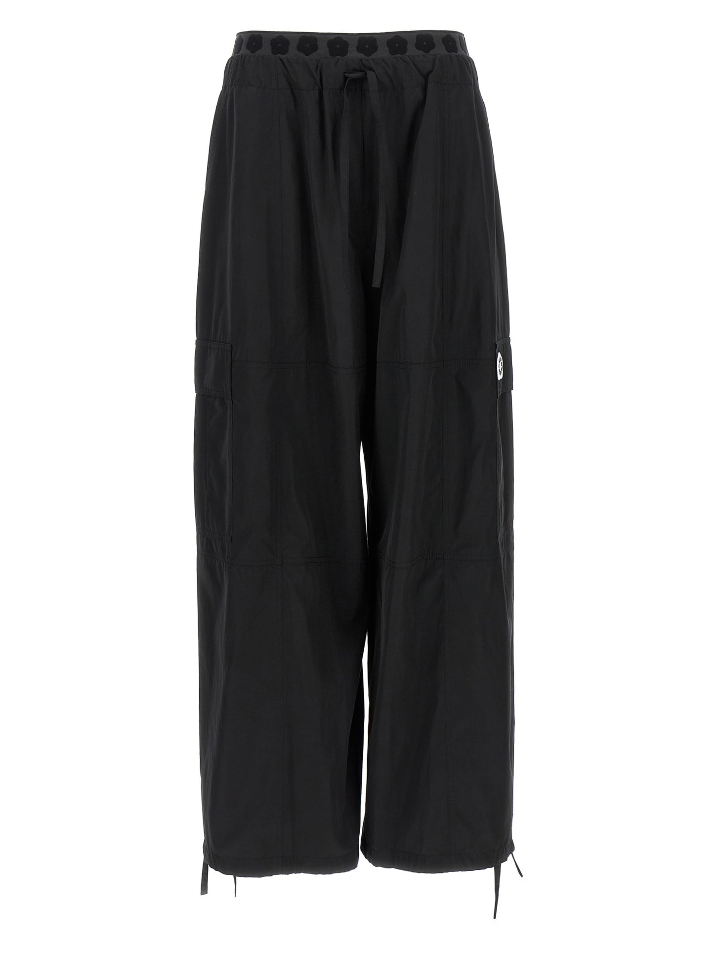 Pantalones cargo de poliéster negro Kenzo