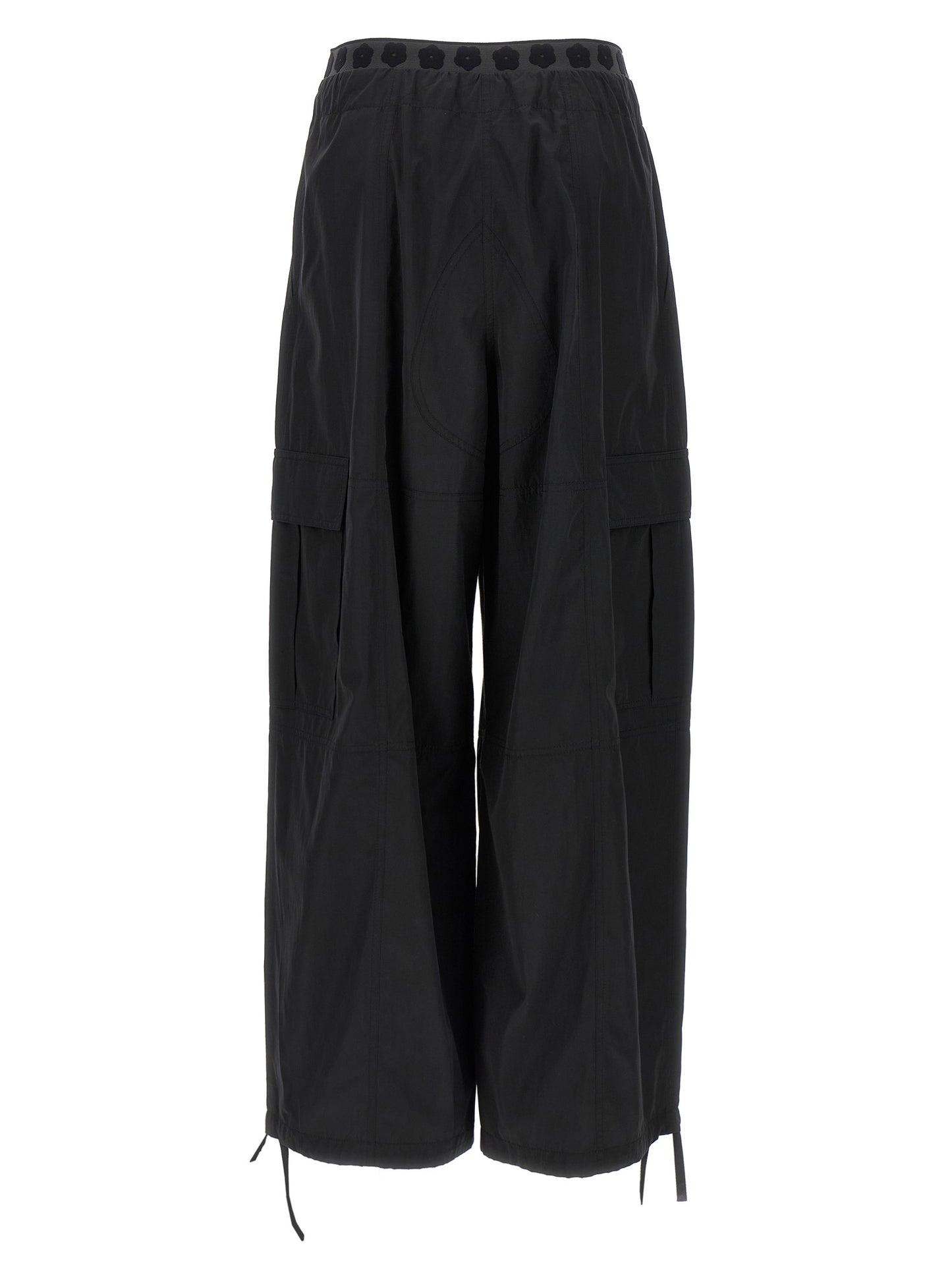 Pantalones cargo de poliéster negro Kenzo