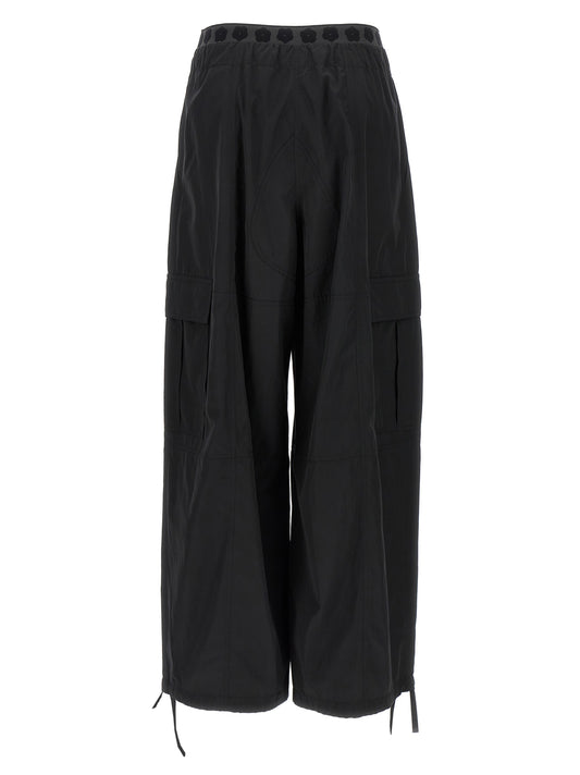 Pantalones cargo de poliéster negro Kenzo