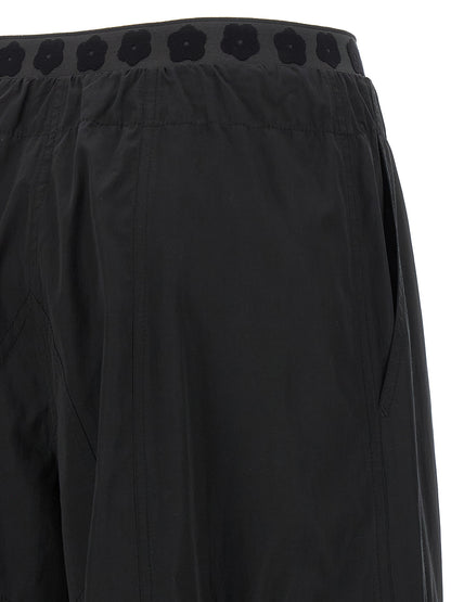 Pantalones cargo de poliéster negro Kenzo