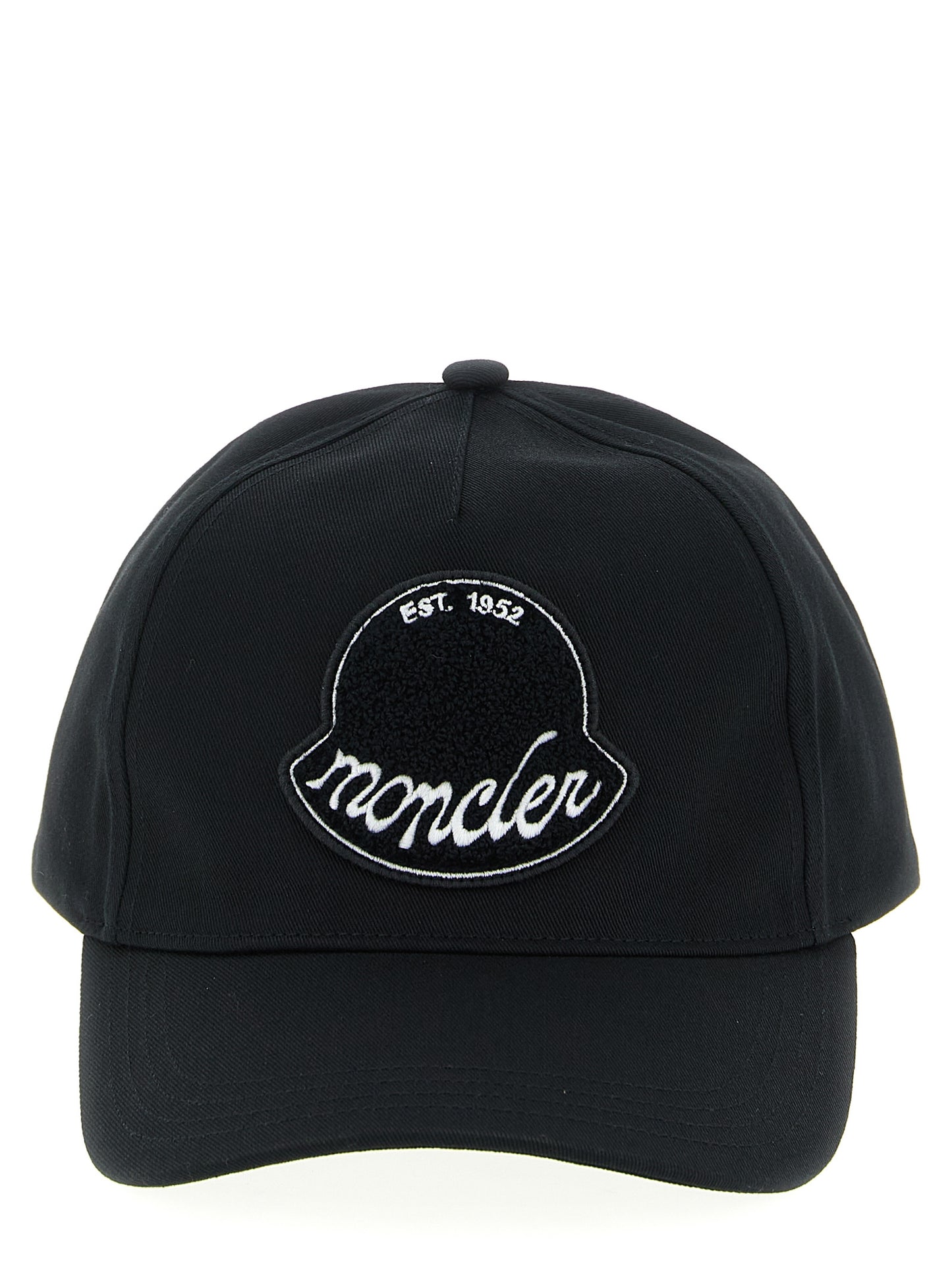Gorra Estilo Béisbol Moncler Fabricada En Algodón Negro