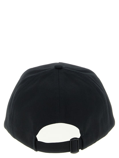 Gorra Estilo Béisbol Moncler Fabricada En Algodón Negro
