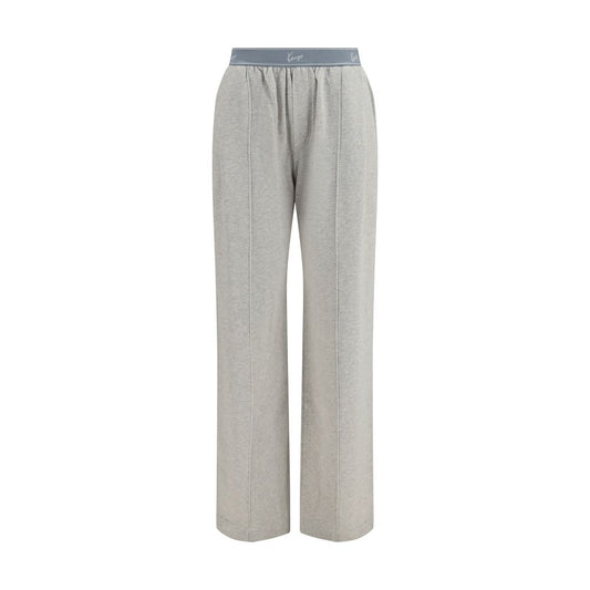 Pantalones de chándal de algodón gris Kenzo