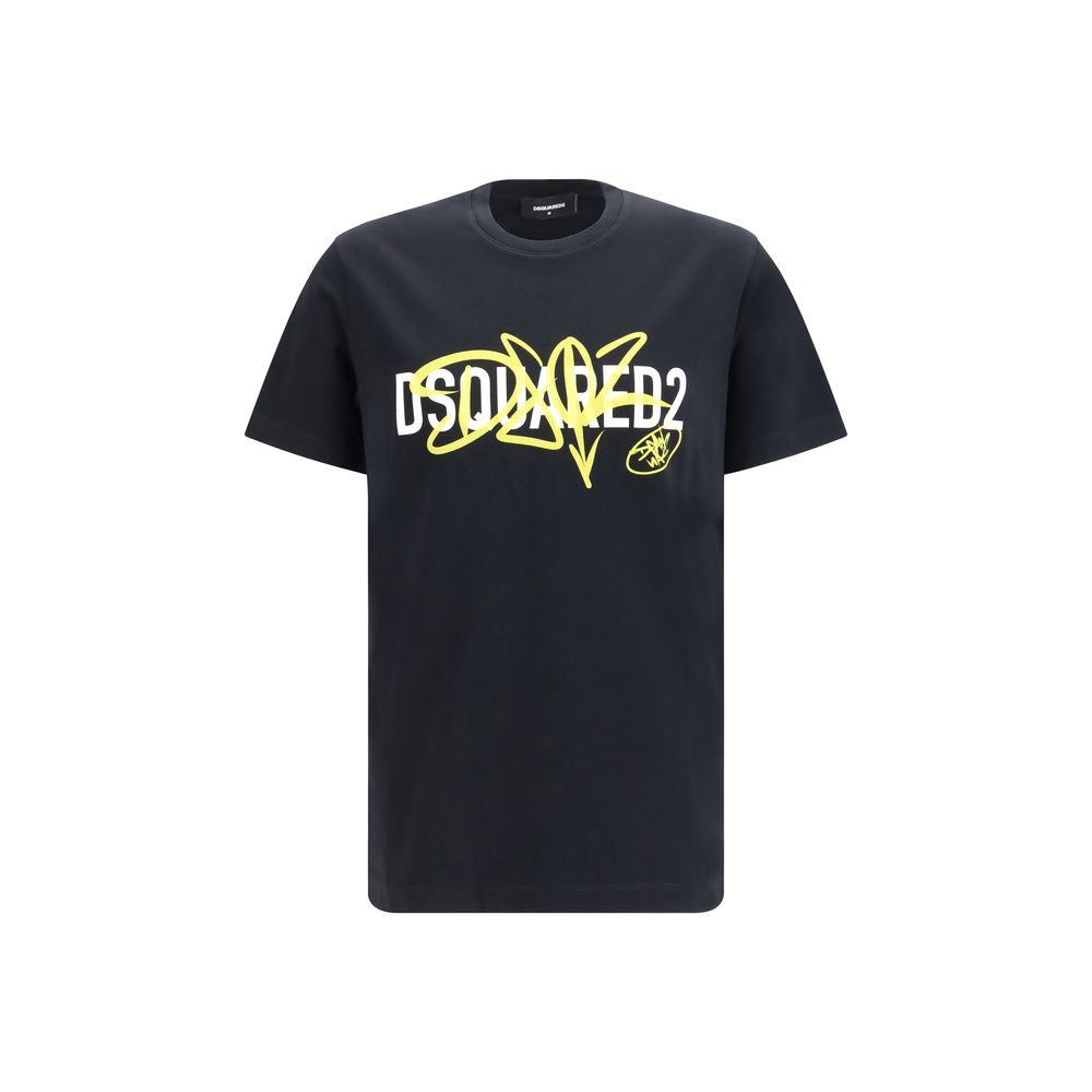 T-shirt Dsquared² en coton noir coupe essentielle