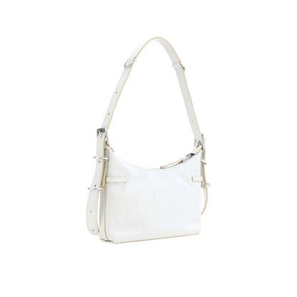 Sac à bandoulière Givenchy en cuir blanc zippé