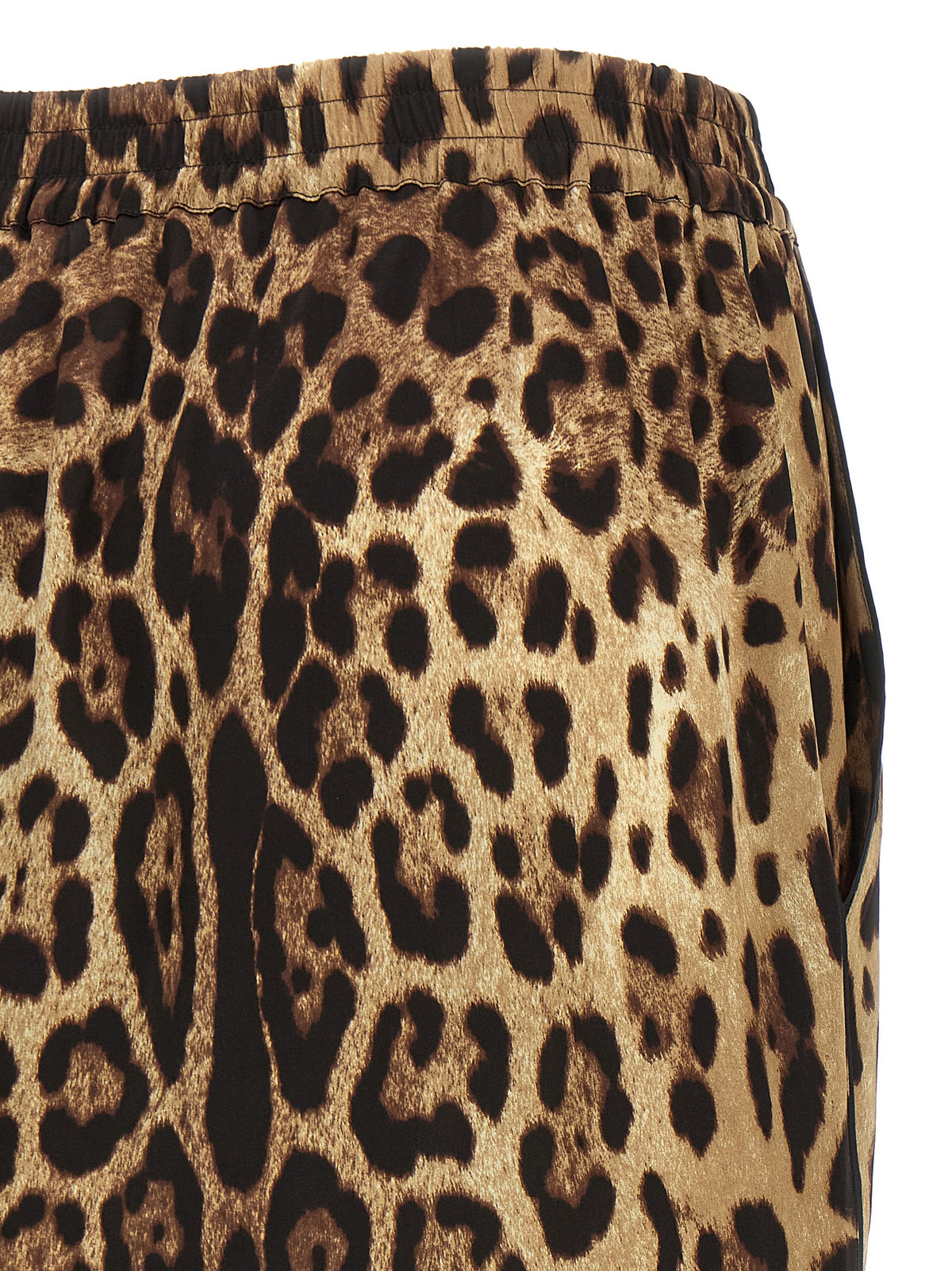 Pantalones Cortos De Seda Marrón Modelo Dolce & Gabbana