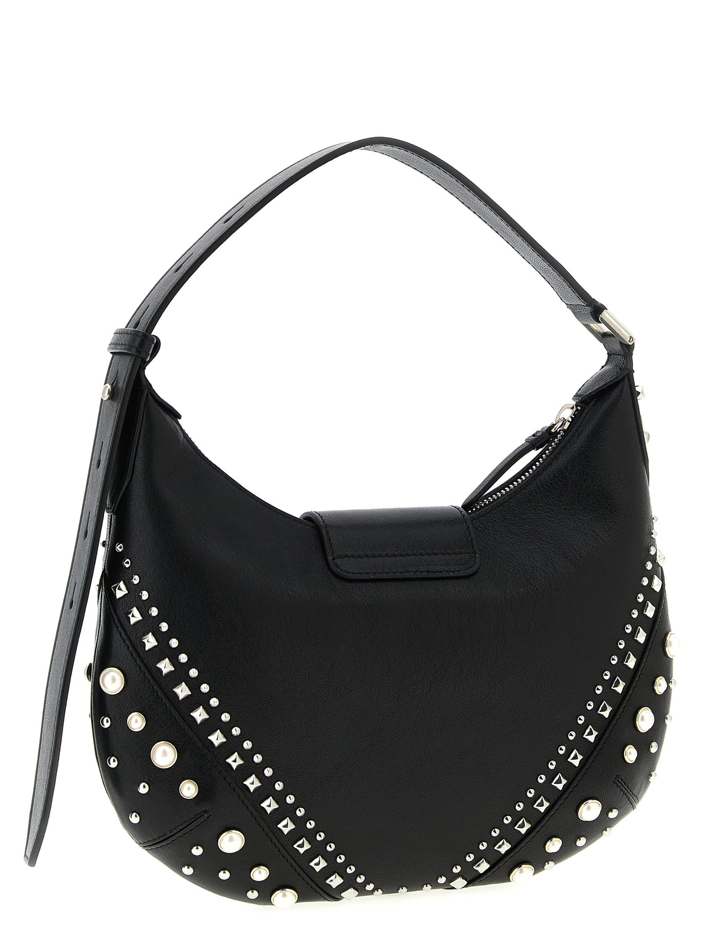 Sac à bandoulière en cuir d'agneau blanc Jimmy Choo