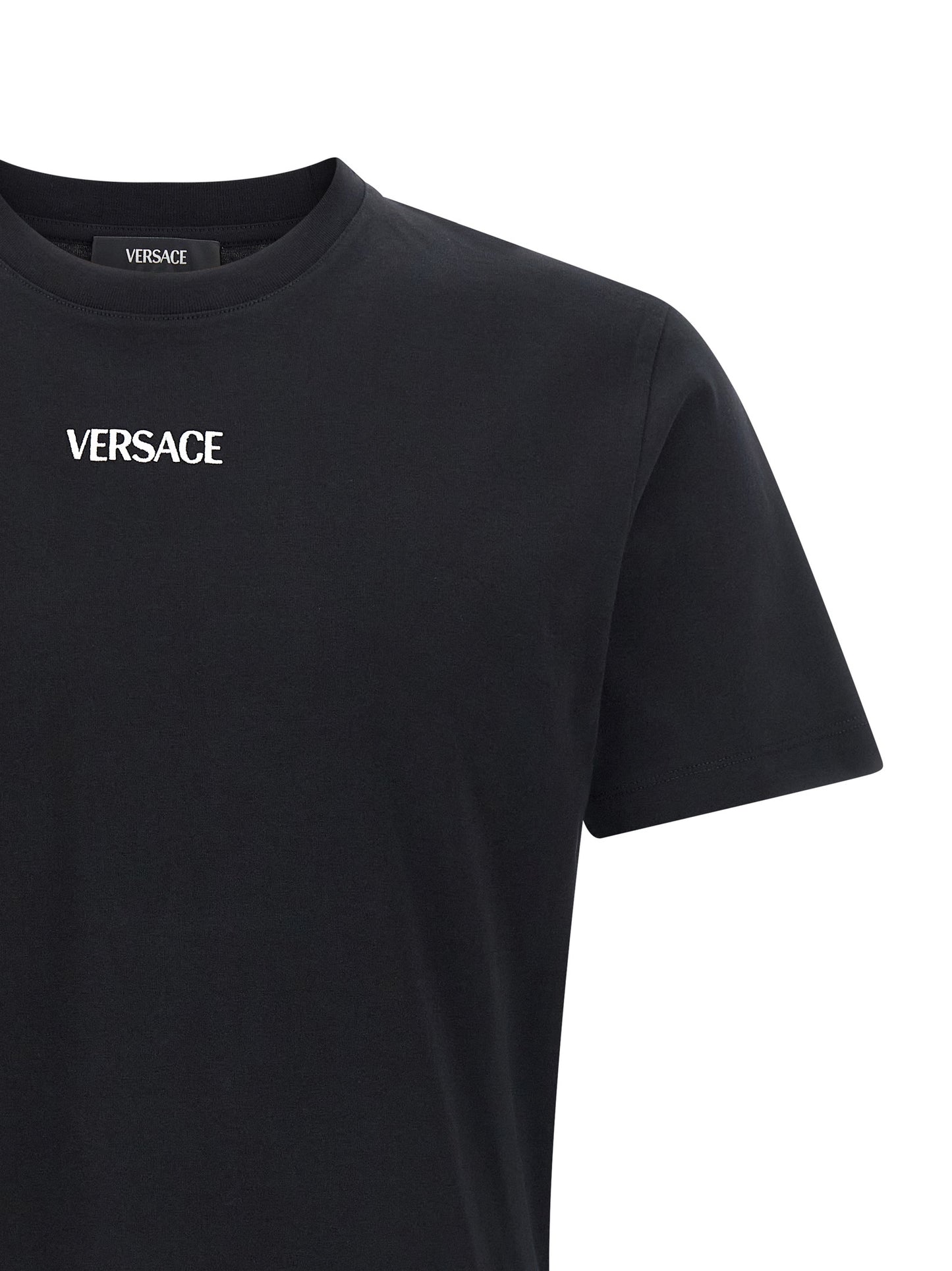 Camiseta Versace negra de algodón