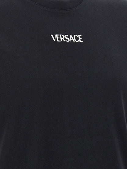 Camiseta Versace negra de algodón