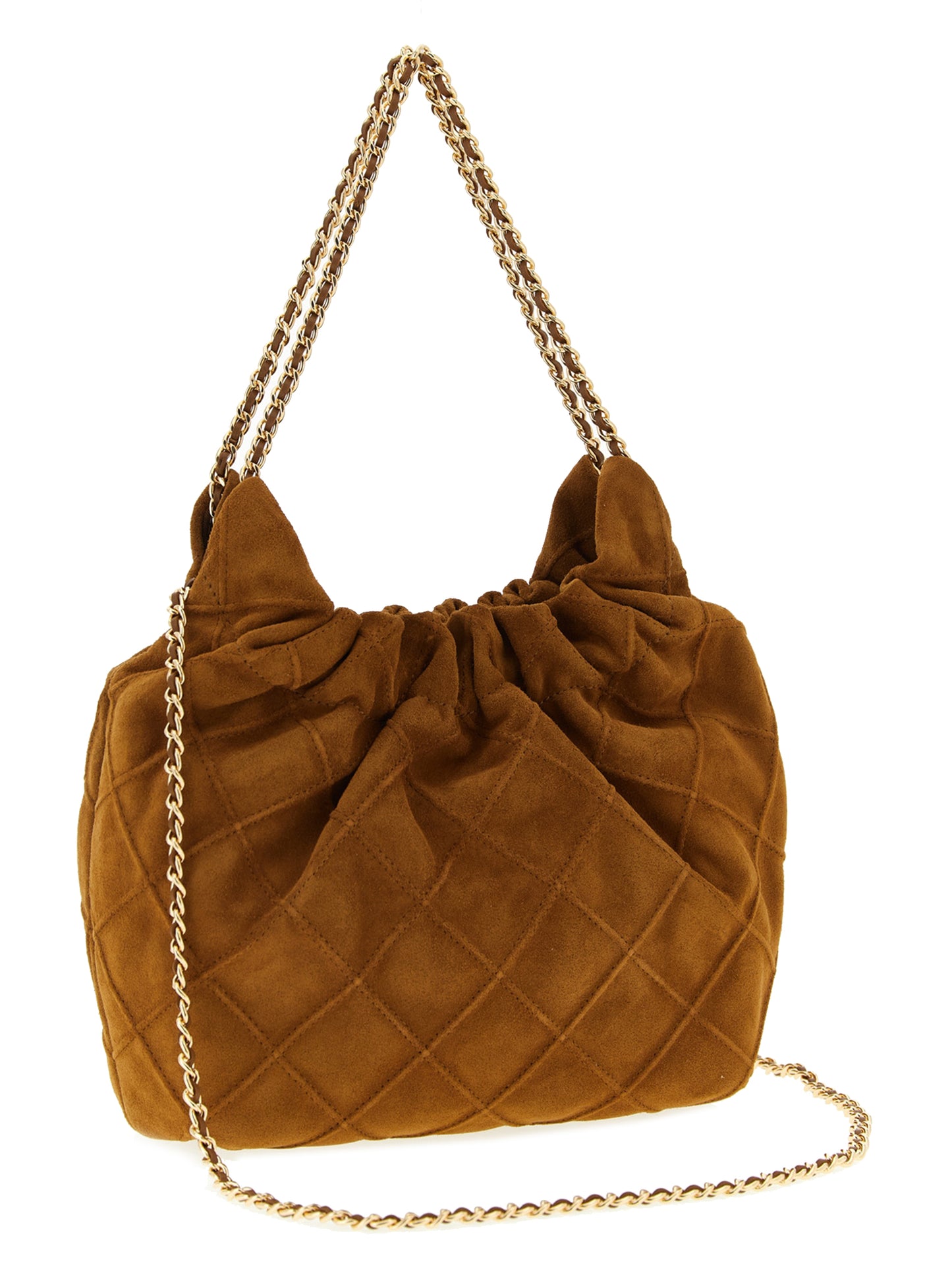 Bolso de mano Tory Burch de cuero bovino marrón