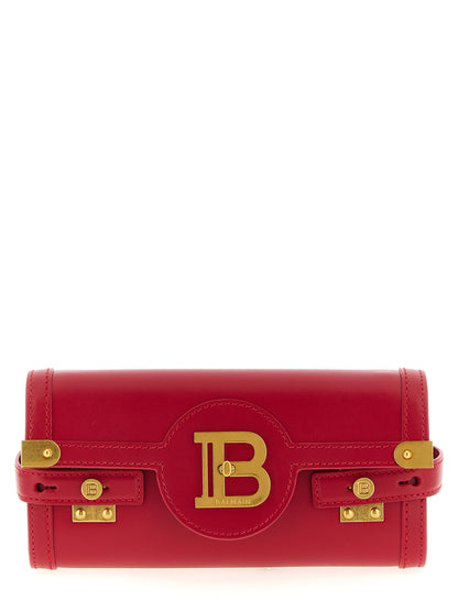 Bolso de mano Balmain de piel de becerro fucsia