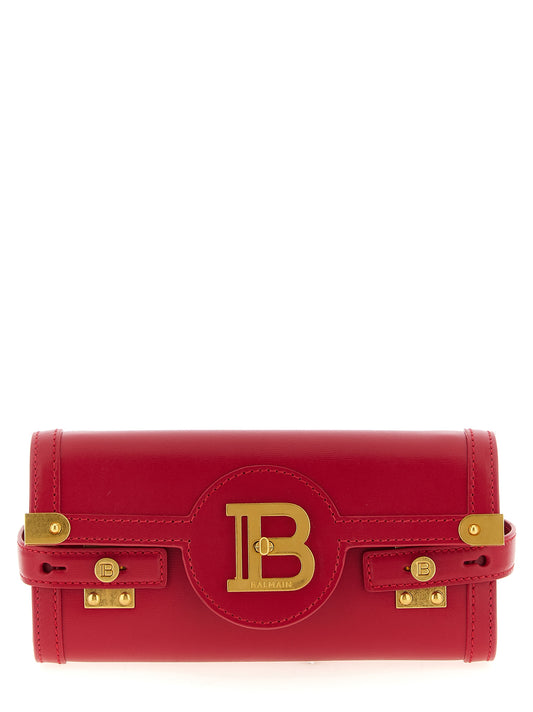 Bolso de mano Balmain de piel de becerro fucsia