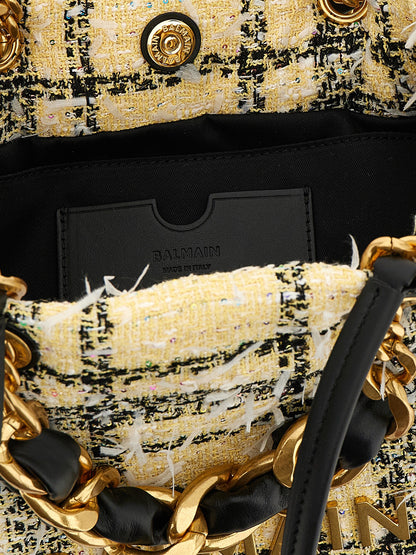 Bolso tote Balmain de poliéster multicolor