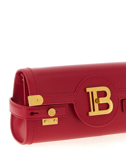 Bolso de mano Balmain de piel de becerro fucsia