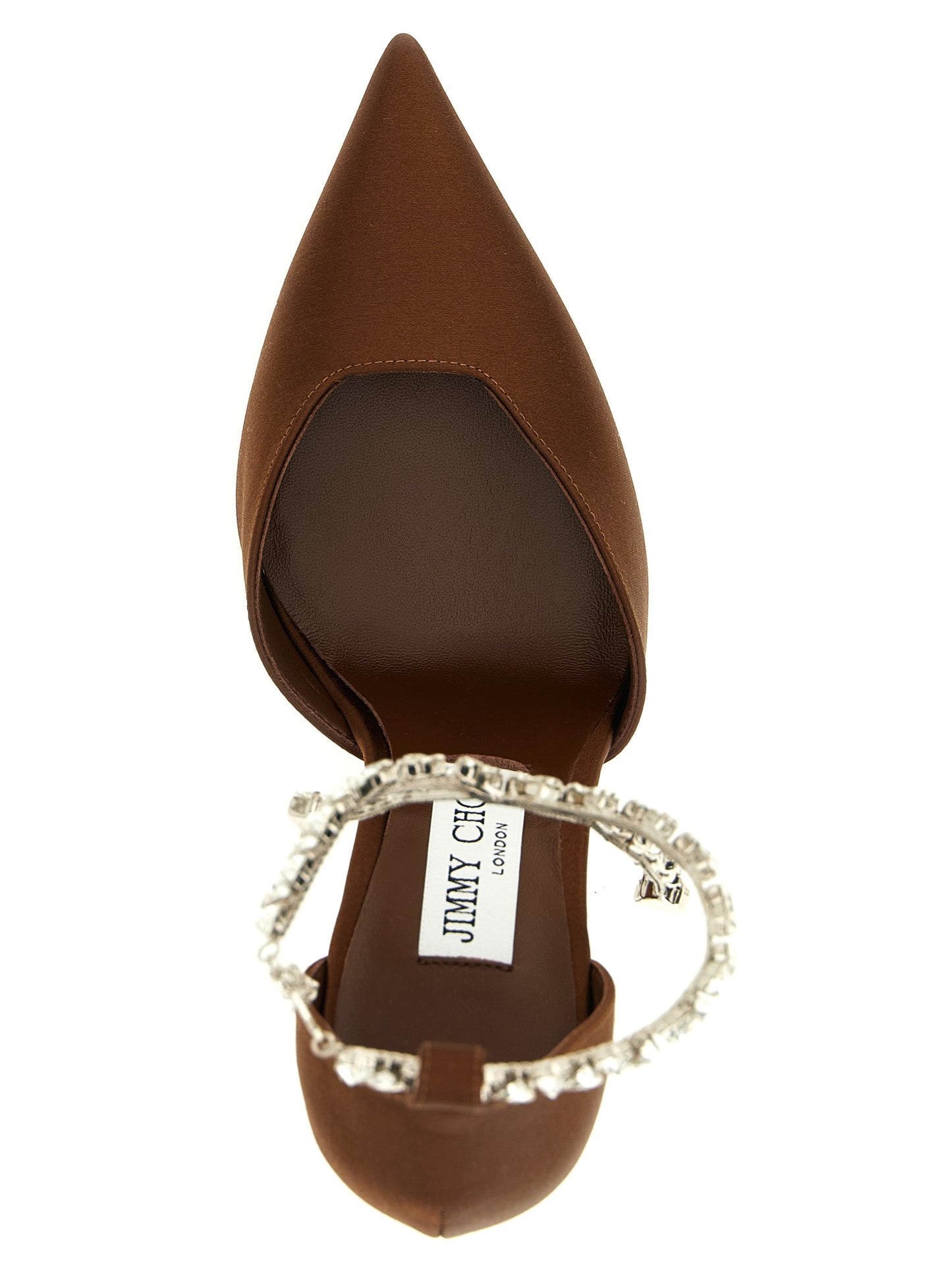 Jimmy Choo Bombas De Tacón Alto Stevie En Tencel Y Marrón