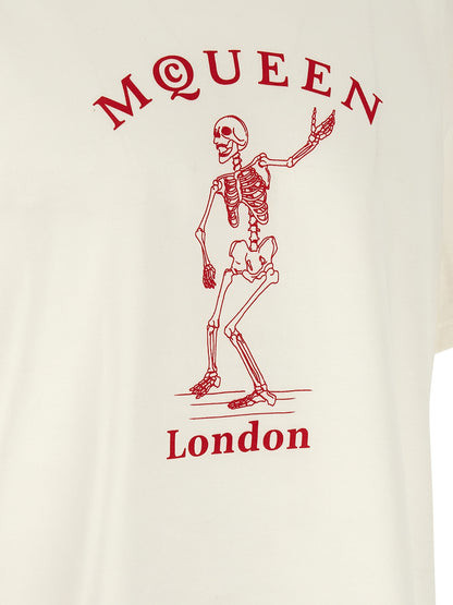 Camiseta de algodón multicolor Alexander McQueen
