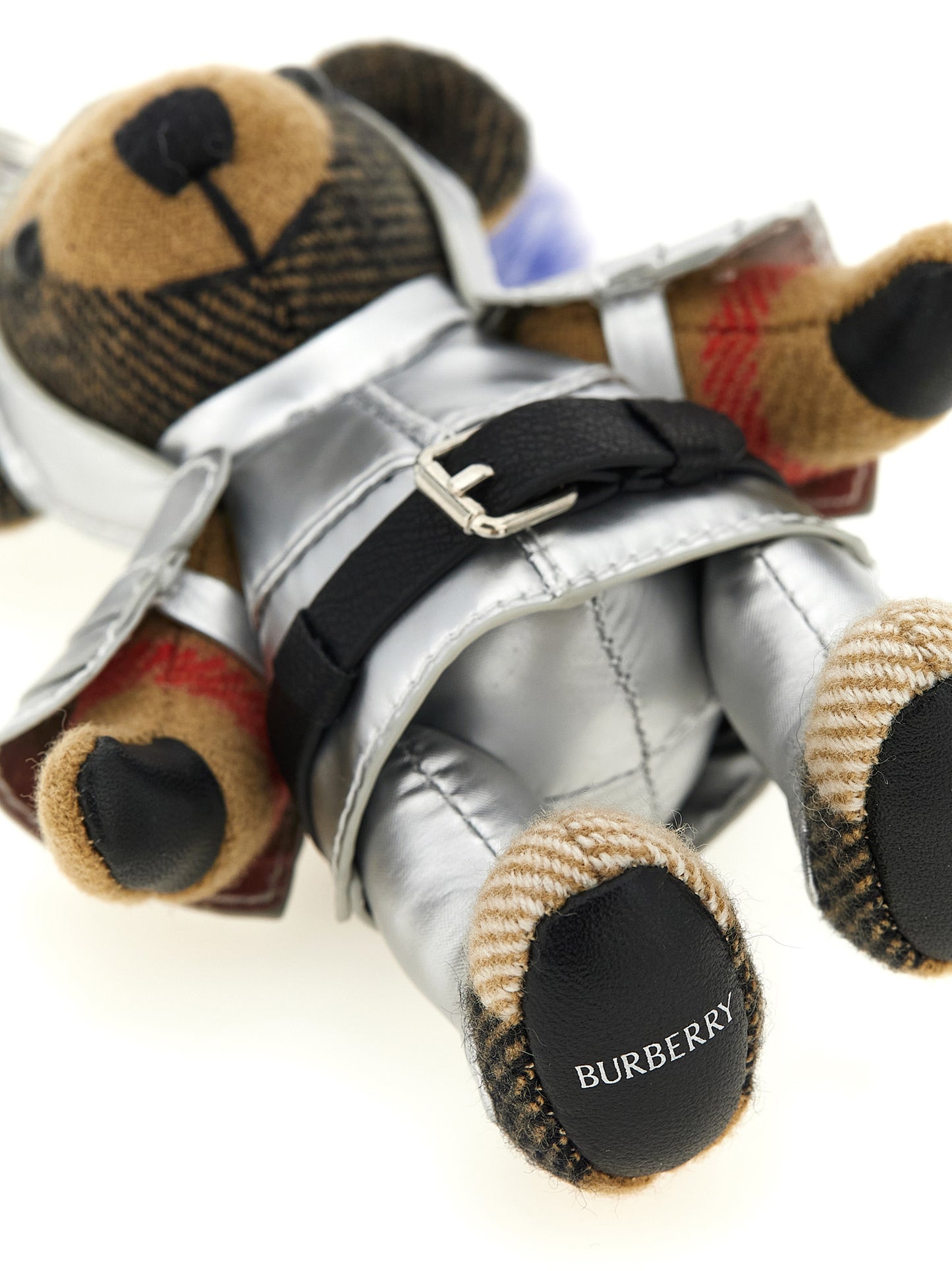 Llavero Burberry multicolor de cachemir