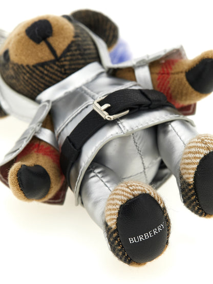 Llavero Burberry multicolor de cachemir
