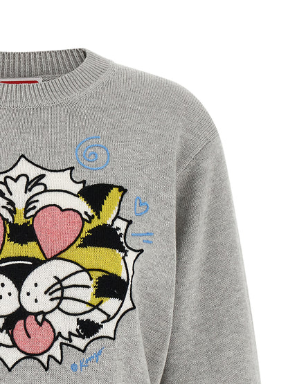 Cárdigan Kenzo de lana gris