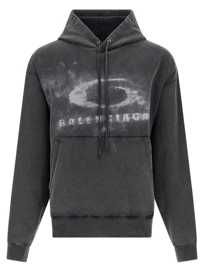 Sweat Balenciaga Bicolore En Coton Coupe Décontractée