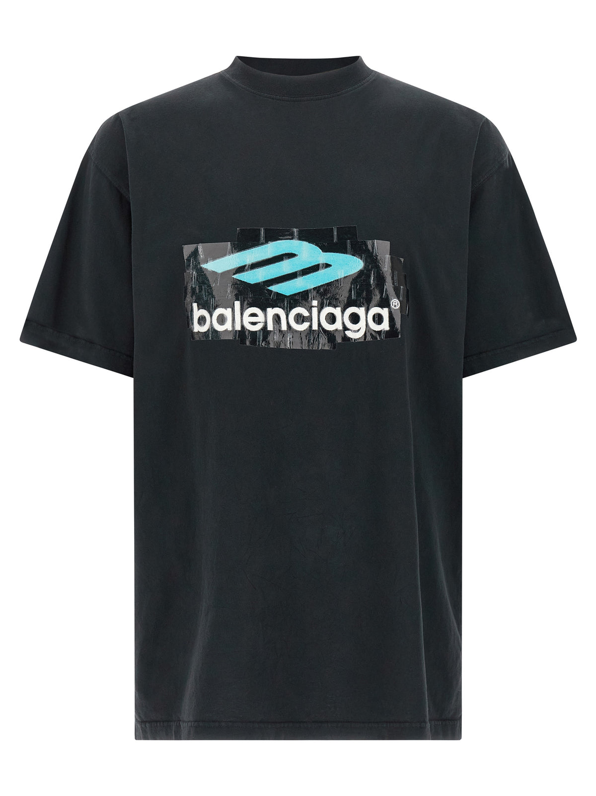 T-shirt en coton noir Balenciaga