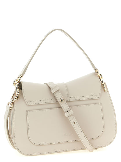Bolso de Hombro Furla de Piel de Becerro Beige