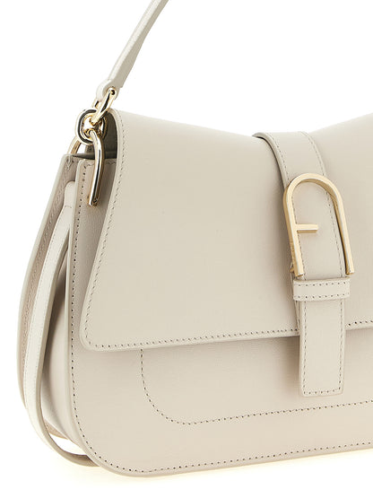 Bolso de Hombro Furla de Piel de Becerro Beige